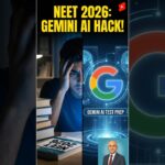NEET 2026: Crushing Prep with Gemini AI Hack! 🚀