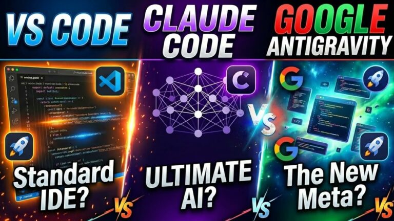 VS Code vs. Claude Code vs. Google Antigravity: The Ultimate AI Showdown! 🚀