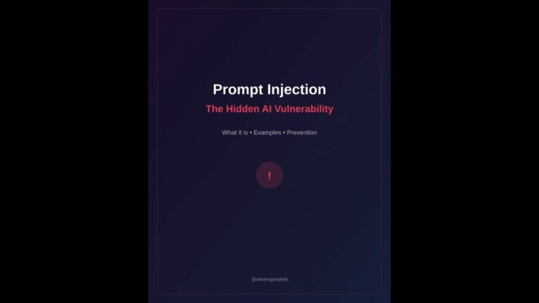 Is Your AI Safe? The Hidden Danger of Prompt Injection Explained!