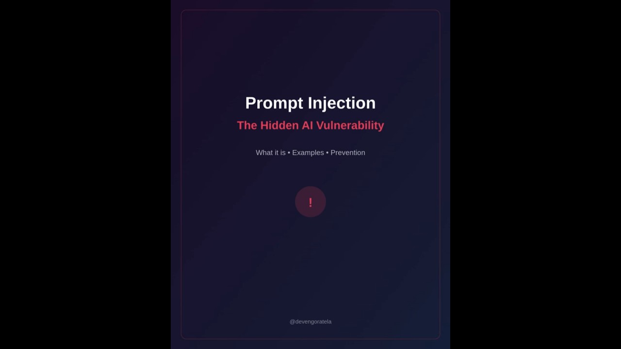 Is Your AI Safe? The Hidden Danger of Prompt Injection Explained!
