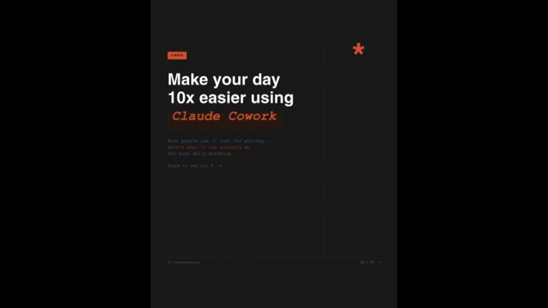 Stop Wasting Time! 🚀 5 Ways Claude Cowork Will Make Your Work 10x Easier
