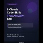 6 Claude Code Skills That Actually SELL (I Tested 100+) 🚀