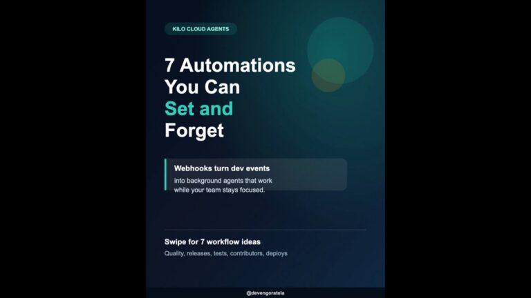 7 “Set & Forget” Automations Every Developer Needs (AI Agents) 🚀