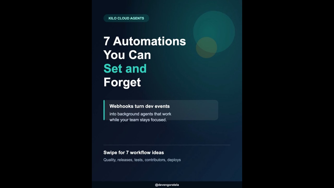 7 “Set & Forget” Automations Every Developer Needs (AI Agents) 🚀