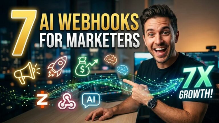 How to Automate 80% of Your Marketing with 7 AI Webhooks 🤖