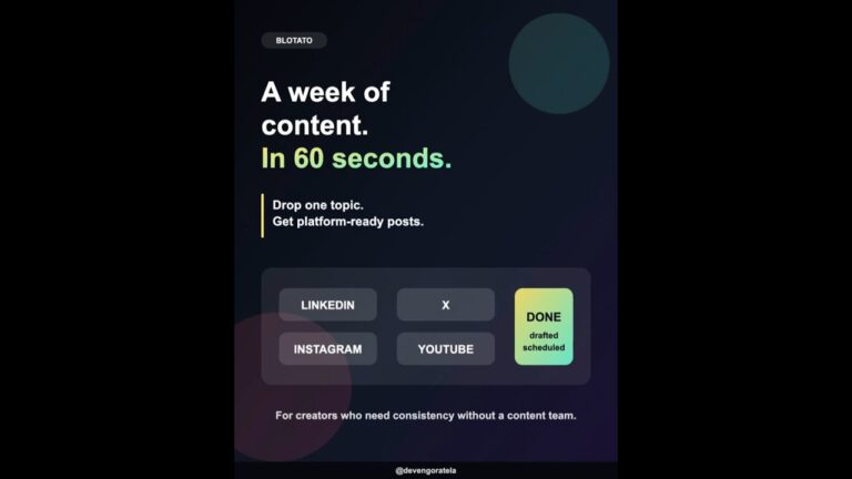 One topic can become your entire distribution engine
