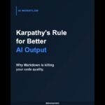 Karpathy’s 1-Line Rule for AI Output. 🚀