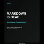 Claude Code HTML Output: Why Markdown Lost and How to Switch