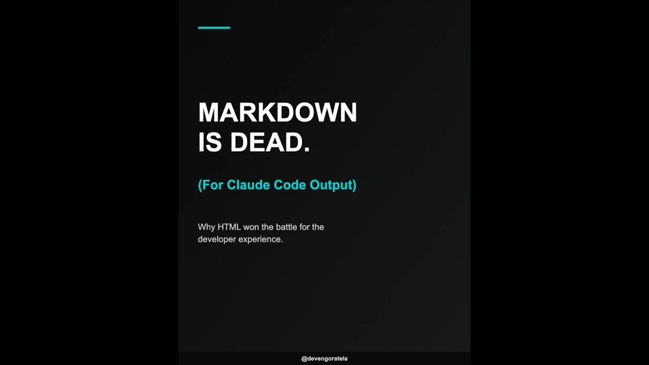 Claude Code HTML Output: Why Markdown Lost and How to Switch