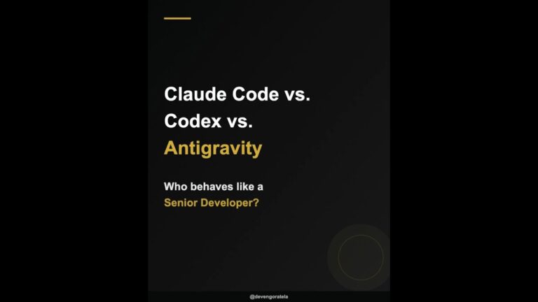 Who acts like a Senior Developer: Claude Code, Codex, or Antigravity? 🤖💻