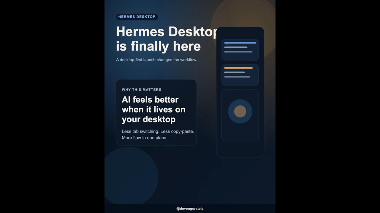 Hermes Desktop is finally here #hermesagent #ai
