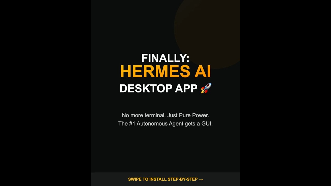 Hermes AI Desktop App Launch 🚀 #ai #hermesagent
