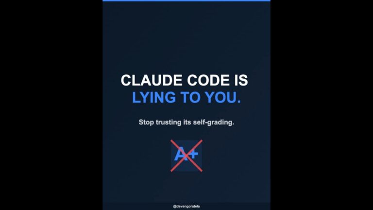 Claude Code is lying to you. 🤥