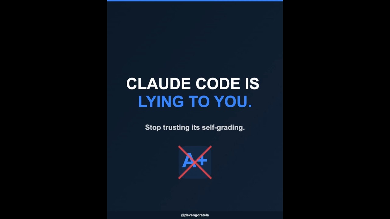 Claude Code is lying to you. 🤥
