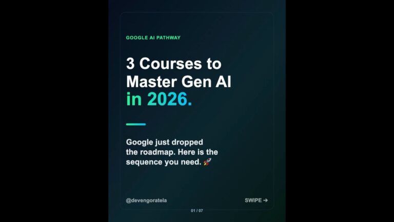 🚀 Google just dropped 3 AI learning paths. Here is the exact sequence to master them