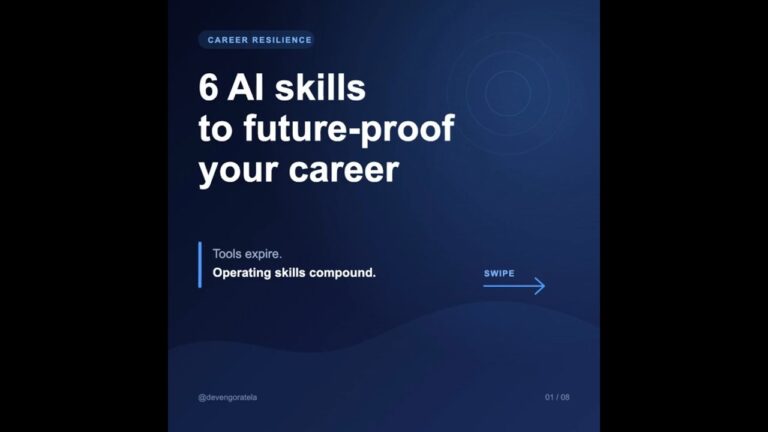 6 AI Skills That Protect Your Career 🛡️