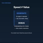Cheap to Generate ≠ Cheap to Change 🔄