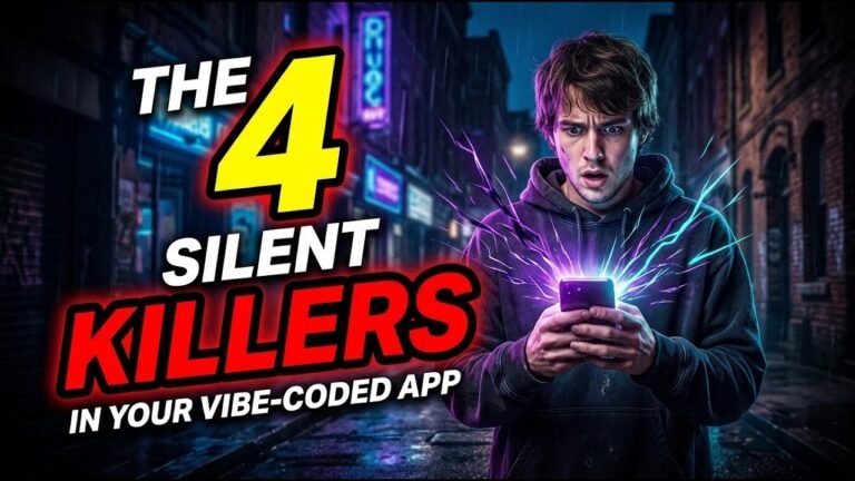 The 4 “Silent Killers” Hiding in Your Vibecoded App 🛑