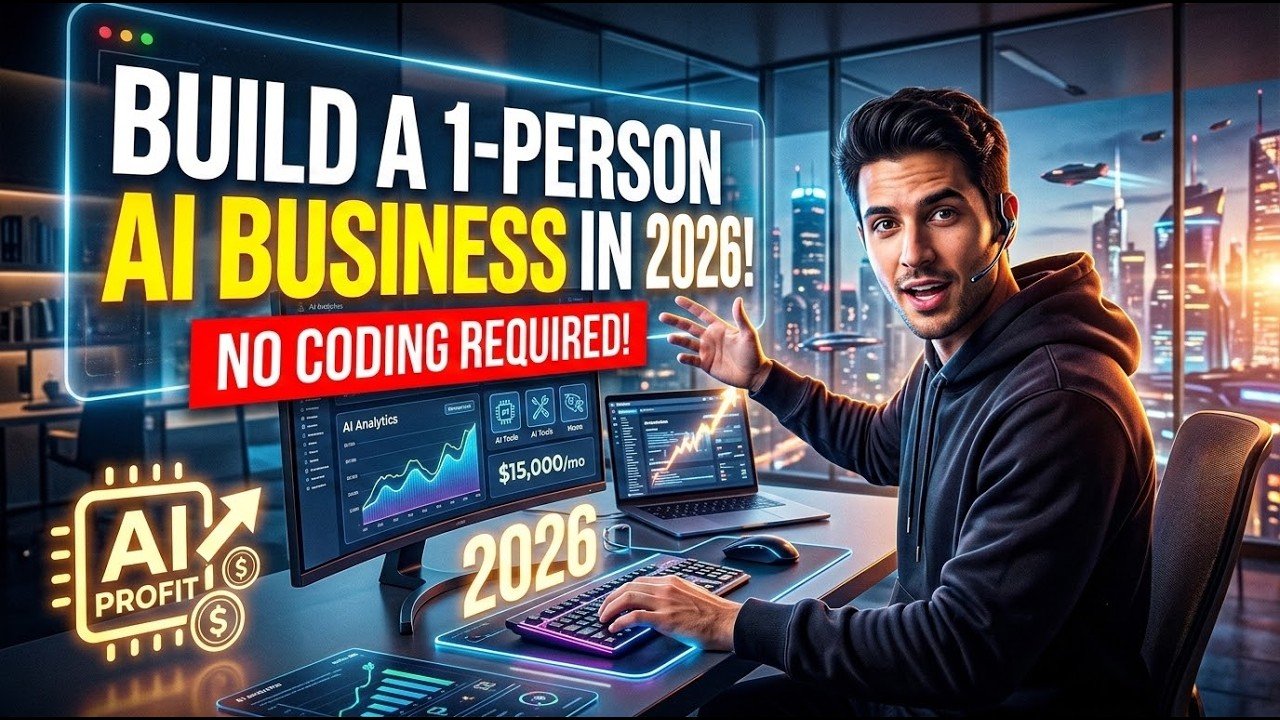How to Build a One-Person AI Business in 2026 (No Coding Required) 💻