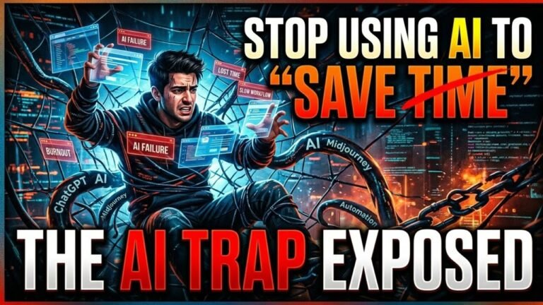 Stop Using AI to “Save Time” (The AI Productivity Trap Exposed)